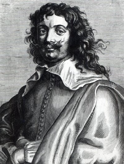 Adriaen Brouwer, engraved by Edme de Boulonois by Anthony van Dyck